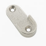 แป้นรับราวแขวนเสื้อ ตัวรับท่อรูปไข่ BOO-POO-00X